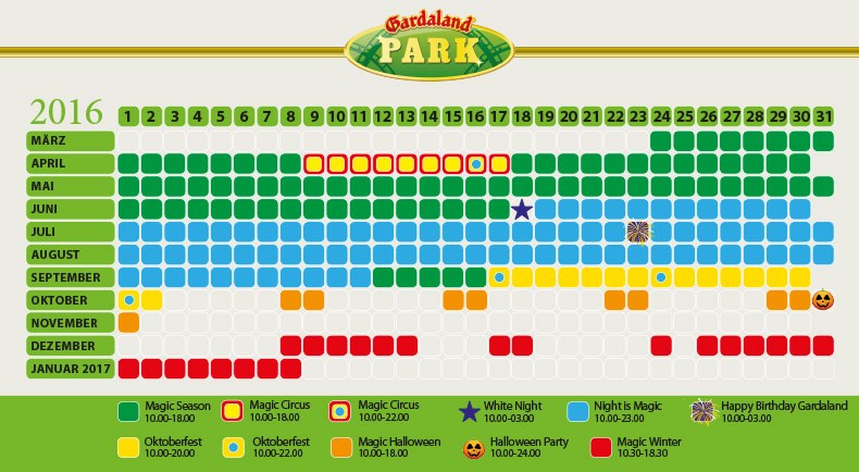 calendario gardaland